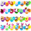 24PCS Filled Easter Eggs Basket Stuffers With Stuffed Bunny Dolls Boys And Girls Easter Gifts Party Stuffed Dolls