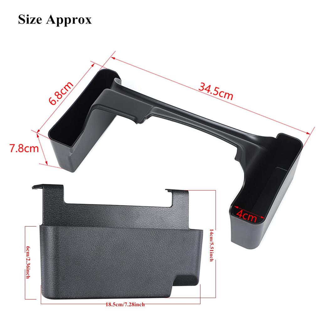 YOCTM Console Tray for Jeep Wrangler and 4XE and Gear Storage Console and Small Item Storage with Mat Tray/Storage JL, JT, (2018, 2019, 2020, 2021,