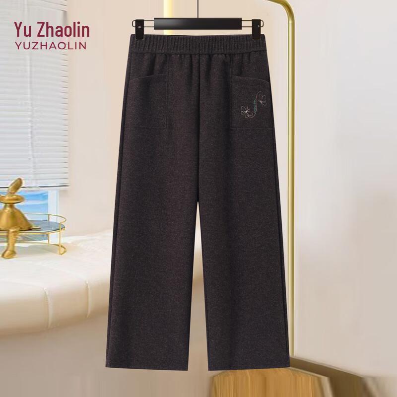 Yuzhaolin Women s Straight-Leg Woolen Trousers 3XL