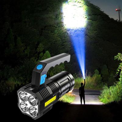 Tragbare LED-Taschenlampe Zoom-Taschenlampe Eingebauter Akku Camping Leistungsstarke Outdoor-Taschenlampe