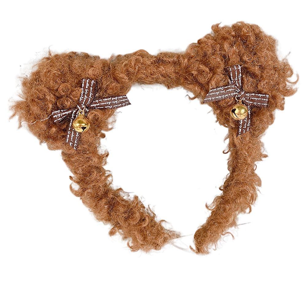 Cute Hair Hoop Plush Ear Bear Hairband Headgear Headdress Wedding Party Stage