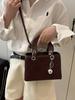 Trendy 2025 Argyle Embroidered Korean-Style Large Capacity Crossbody Handheld Bag