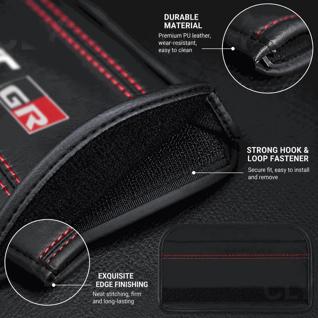 Car Stickers Seat Belt Ornaments Shoulder Protectors in the car For toyota GR SPORT