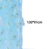 1Yard*130cm 3D Embroidered Butterfly Mesh Fabric Rainbow Gradient Handmade Tulle Dress Sewing Fabric for Stage Costume
