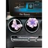 2026 New Butterfly Car Air Freshener Perfume Car Vent Decoration for Girls Flower Car Interior Accessories Diffuser Stone