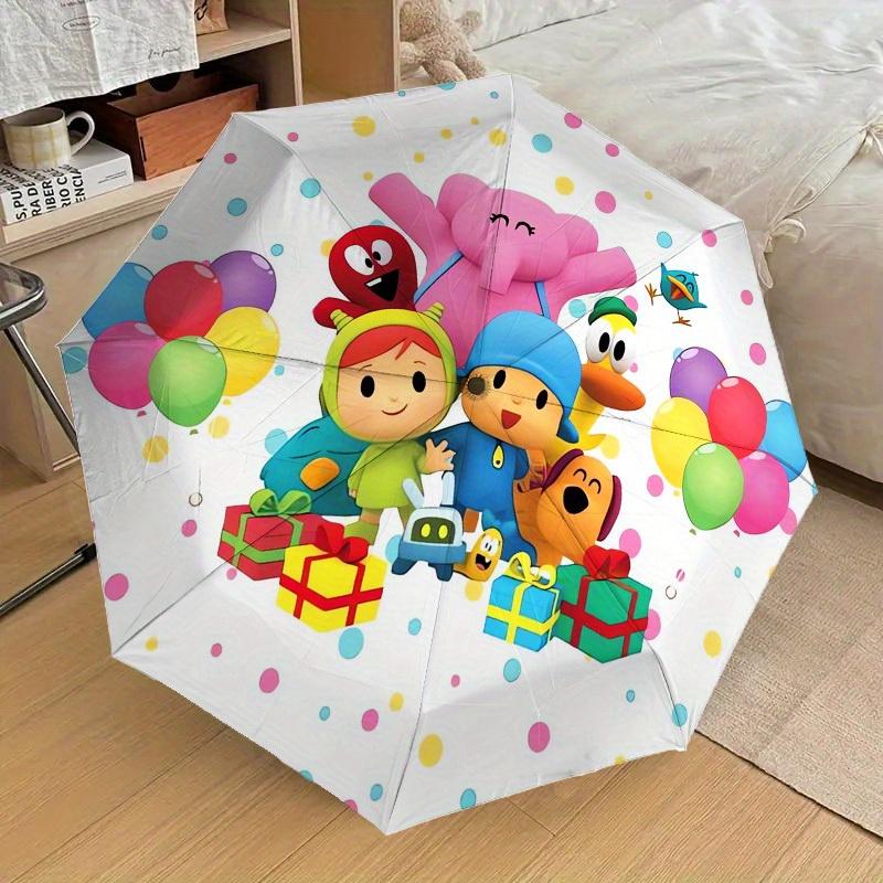 1pc Pocoyo Party Themed High-quality Umbrella,Automatic Opening and Closing Umbrella,Multi-functional Umbrella G0811248
