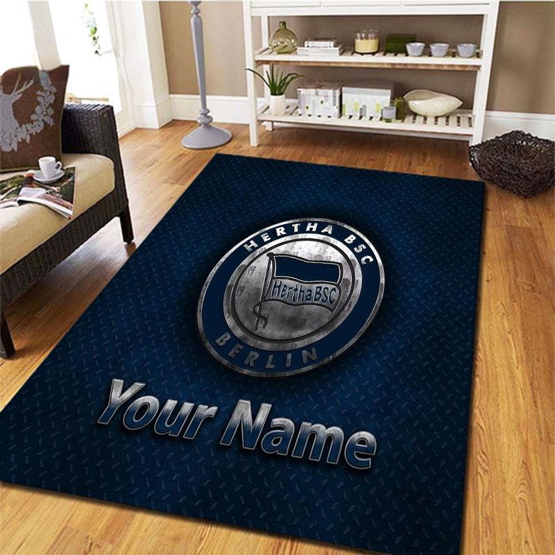 Hertha BSC Custom Name Carpet Rug for Living Room Bedroom Home Sofa Decoration,Kids play Non-slip Floor Mat