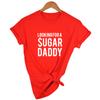 Looking For A Daddy Letters Print Women Tshirt Funny Short Sleeve Summer Tees Harajuku Female