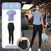 OEING Women's Short-Sleeve Yoga Sportswear Set