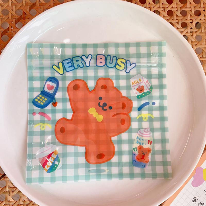Food Storage Organizer Does Not Take Up Space Easy To Carry 13.5*13.5cm Plastic Cute Cartoon Snack Bag Creative And Cute 4.2g