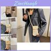 Chic Khaki And White Woven Small Square Bag For Women Trendy Summer Fashion Accessory