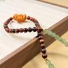 Agarwood & Aventurine Double-Loop Bracelet with Zhakiramu Beads