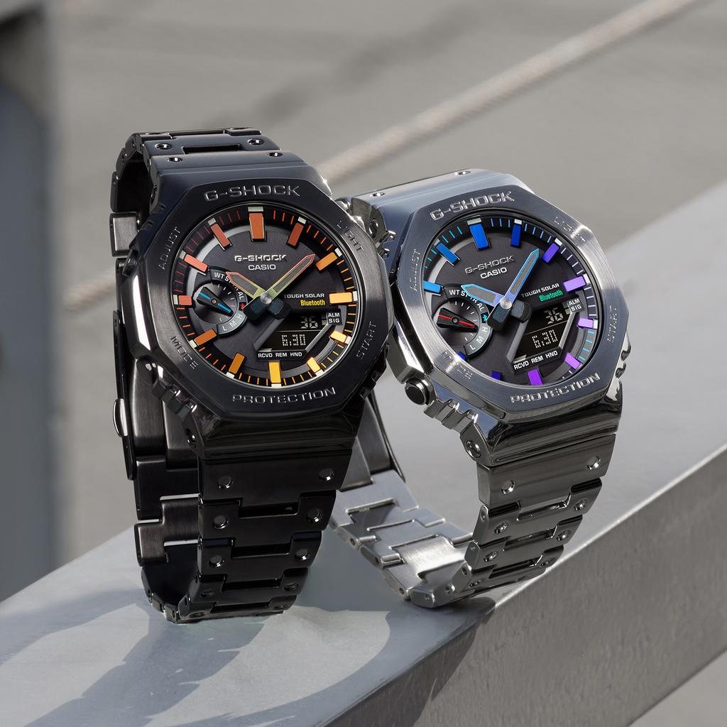 Casio Męski Zegarek Pełnostalowy Seria Czarny GM-B2100BPC-1APRT