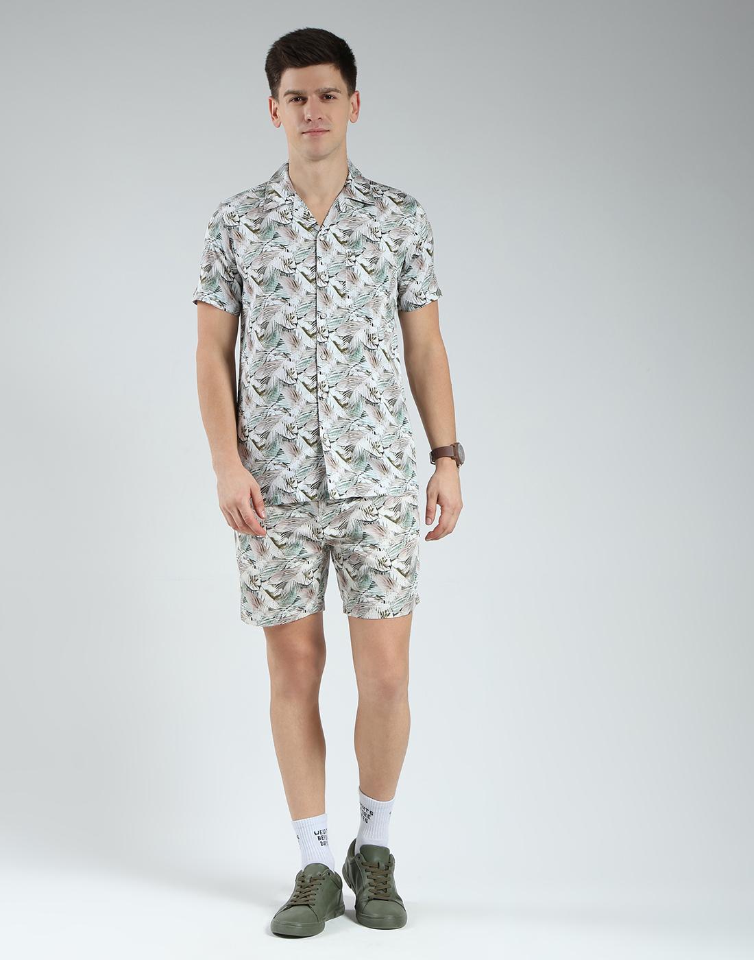 

Monte Carlo Men s Regular Fit Printed Half Sleeve Co-ord Set XL зелёный