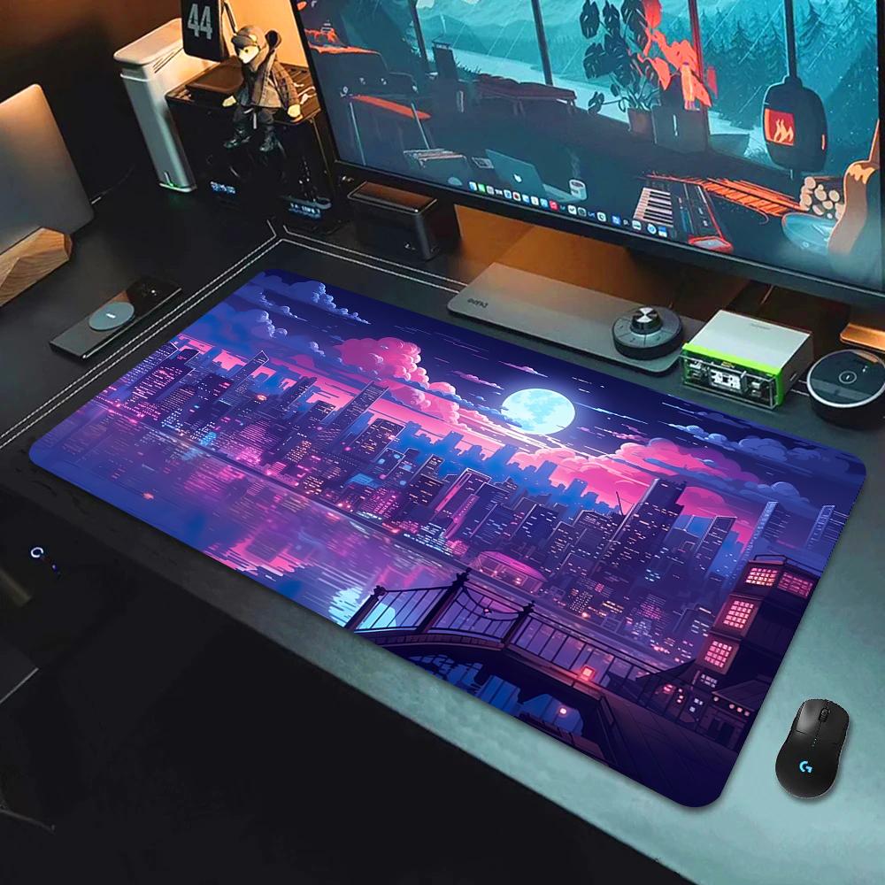 Fantasy Cherry Blossom Tree Mouse Pad Large Computer Keyboard Pads Anime Game Mousepad Game Mats Amazing Landscape XXL Desk Mat
