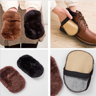 1 Pieza Cepillo para Cuidado de Zapatos Lana Suave Felpa Guantes para Zapatos Paño Limpiador de Zapatos Gamuza