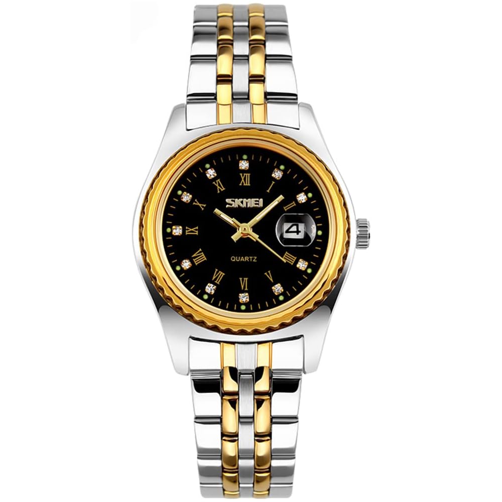 Elegant Women s Analog Quartz Watch Gold Silver Stainless Steel Waterproof Casual Classic