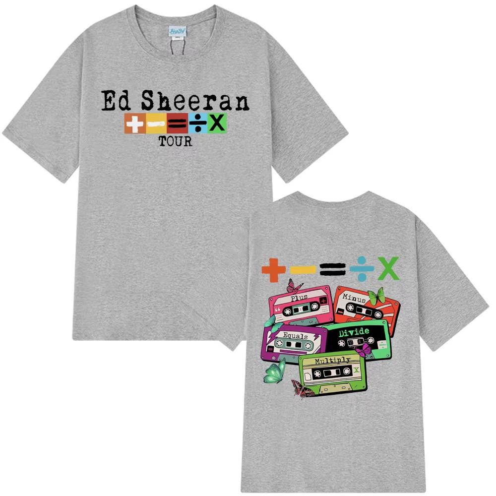 Ed Sheeran Concert Tour TShirt Fans Gift Summer Cotton Casual Short Sleeve T-shirt Men Women Vintage Harajuku T Shirt Streetwear