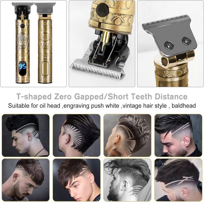 Hair Clipper - T B - Professional - Cordless - Electric - Ergonomic