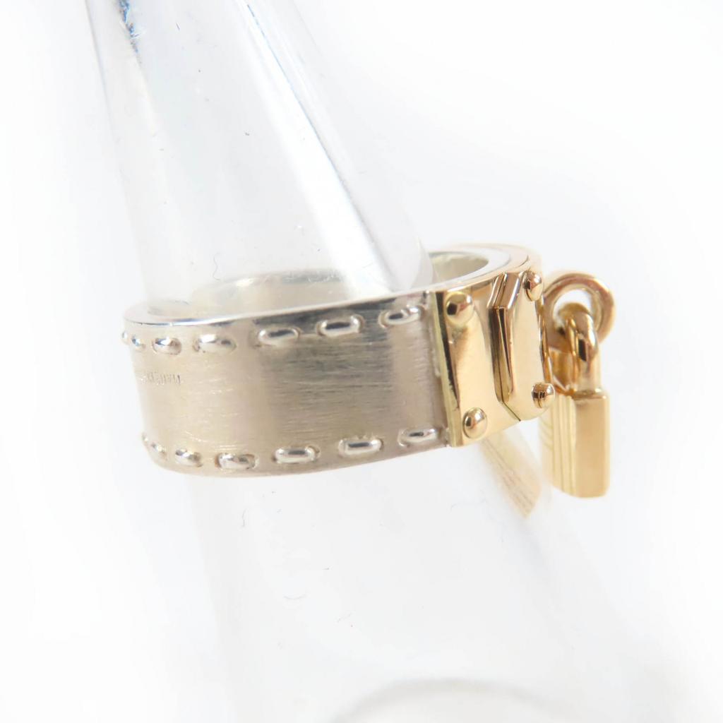 Excellent HERMES Ring Kelly Ring Silver 925 Women Used