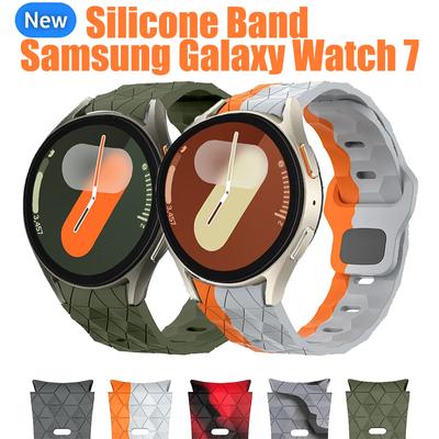 Geen Kieren Siliconen Band voor Samsung Galaxy Watch 7 6 4 5 44mm 40mm/5 pro 20mm voetbal Armband Galaxy 6 Classic 43mm 47mm band