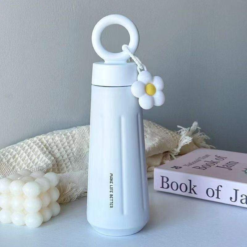 450ML High Value 316 Stainless Steel Thermos Cup Outdoor Portable Women's Petal Cup Creative Portable Fashion Travel Water Cup