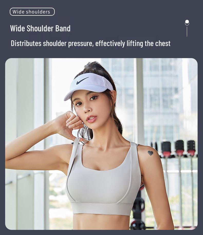 Double-Strap Nude Feel Quick-Dry Sports Set: Shockproof & Anti-Shake Fitness Wear for Women (No Bra Needed)