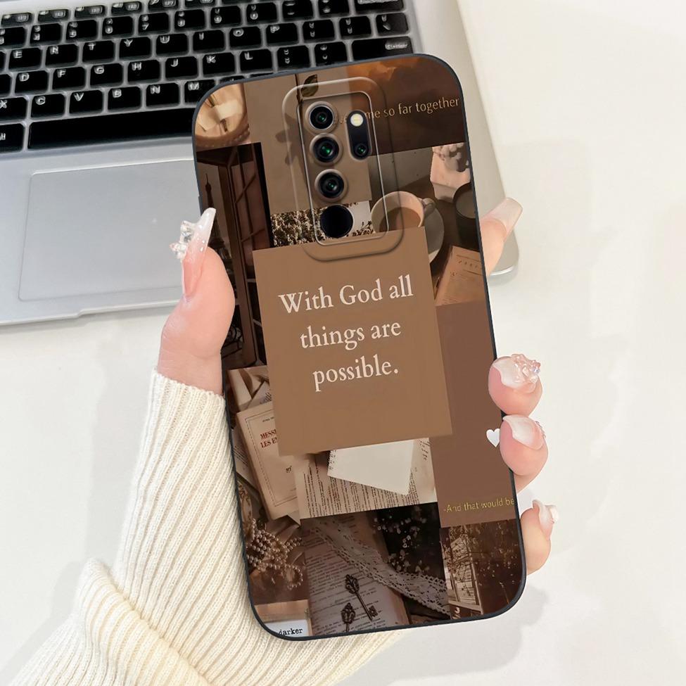 For Redmi Note 8 Pro Case Cover Silicone Cute Cat Fashion Butterfly Flowers Love Funny Painted Casing 2015105 M1906G7I M1906G7G