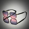 Nicht polarisierte Europa und Amerika Mode Sonnenschutz Lichtblockierende Sonnenbrille Herren Damen Quadratische Bequeme Brille