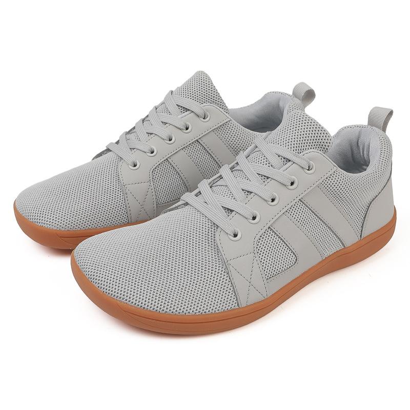 Fashion Breathable Mesh Casual Sneakers Wide Toe Barefoot Shoes for Man Minimalist Walking Sneakers Lightweight Soft Sole Jogging Shoes