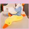 White Goose Cuddly Plush Toy Cute Sleeping Stuffed Doll Kids Decoration Gift