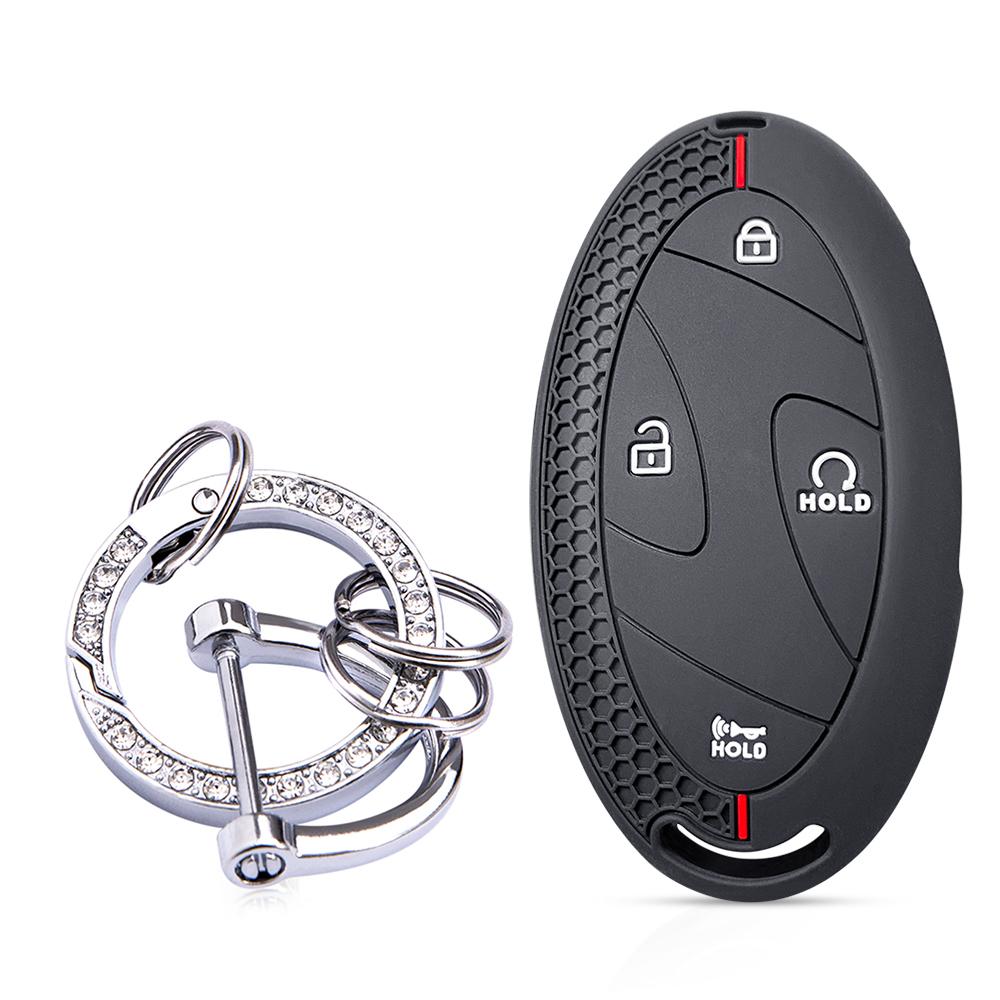 For Hyundai Kona Ioniq Santa Fe MX5 Tucson 2025 StubHub 2024 Silicone Car Remote Key Case Cap Cover Shell Keychian Fob Holder