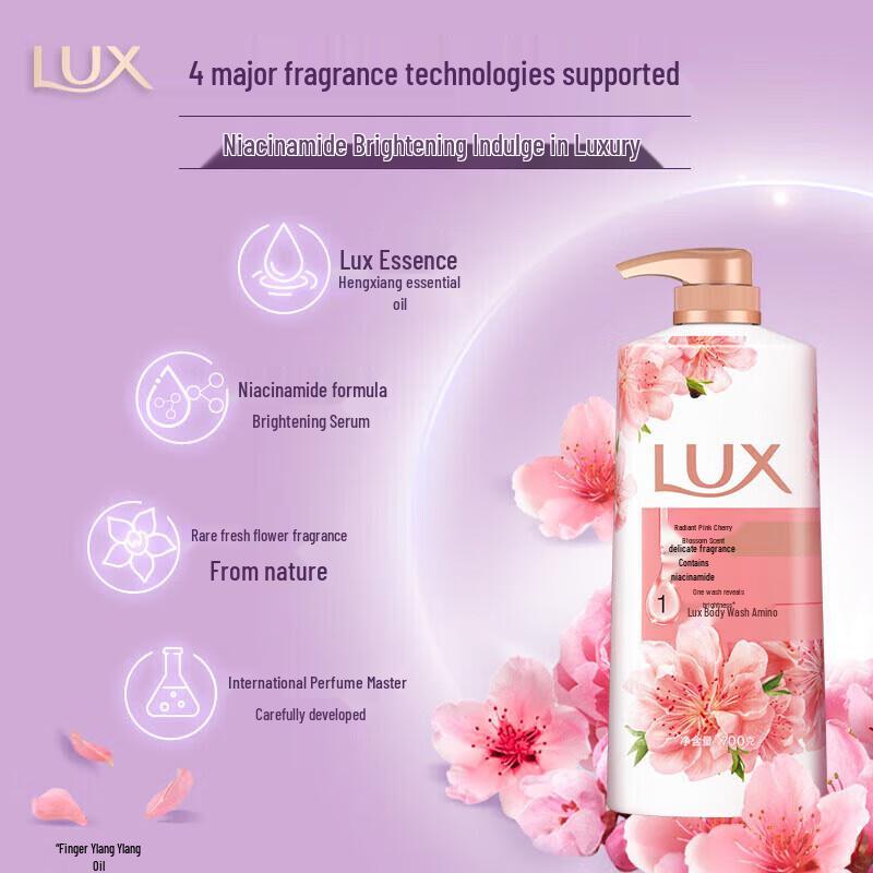 lux Luminous Skin Pink Cherry Blossom Scent Body Wash
