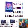 Kpop Demon Hunters Christmas Countdown Calendar With Acrylic Keychain Car Decor Gifts For Fans