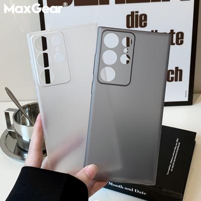 Ultra Slim Matte Case For Samsung Galaxy S24 S23 S22 Ultra Plus Simple Anti-fingerprint Translucent Hard PC Clear Cover
