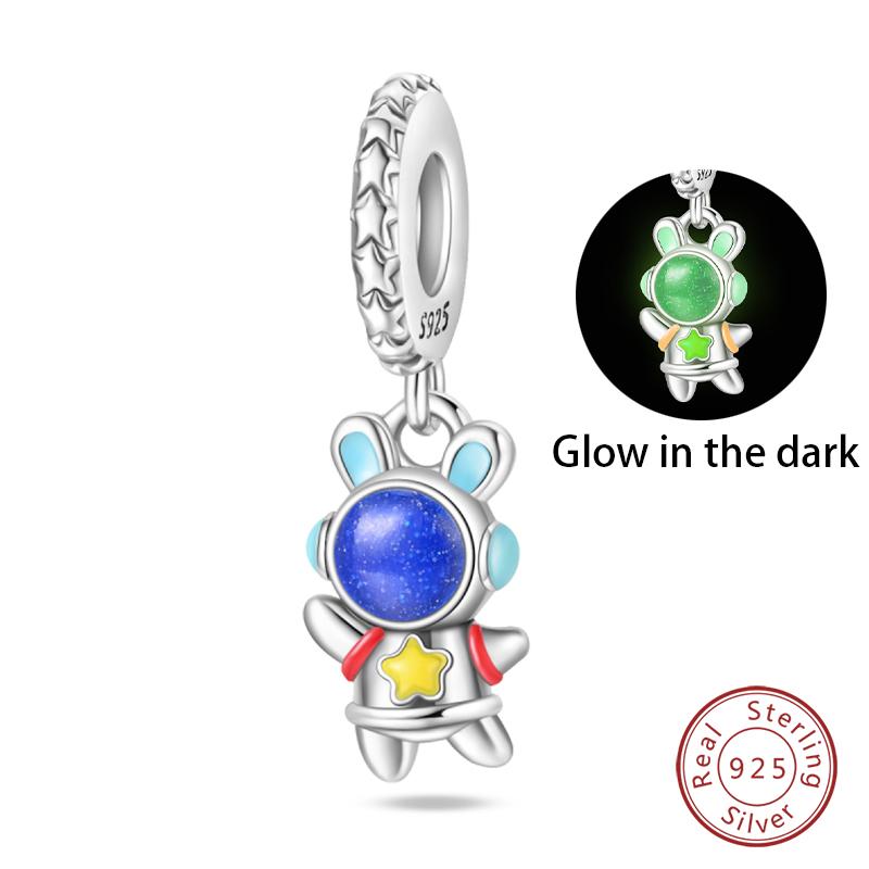 Fit Qikaola Original Bracelet Fashion Bee Astronaut Eiffel Tower Copper Charms Beads Fine Diy Birthday Jewelry For Women