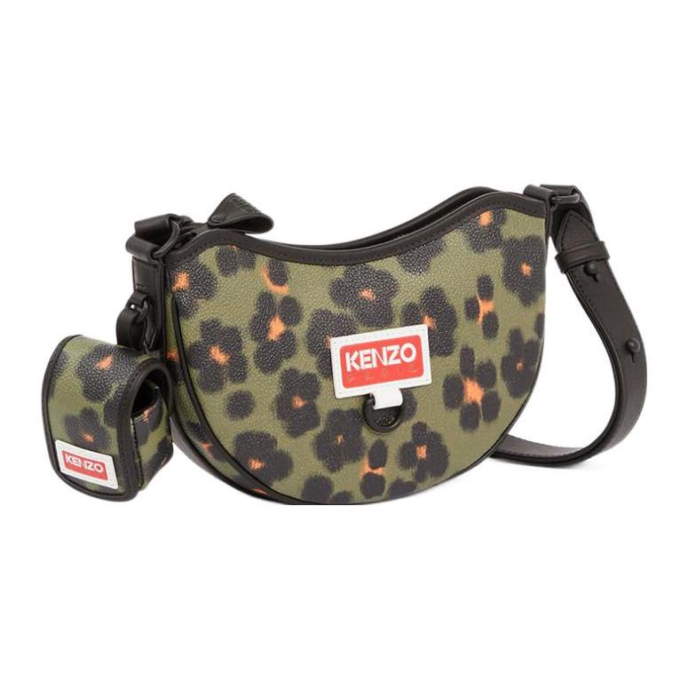 New KENZO Leather With Polyurethane Crossbody Bag, Shoulder Bag Women's Green FD52SA705B0150