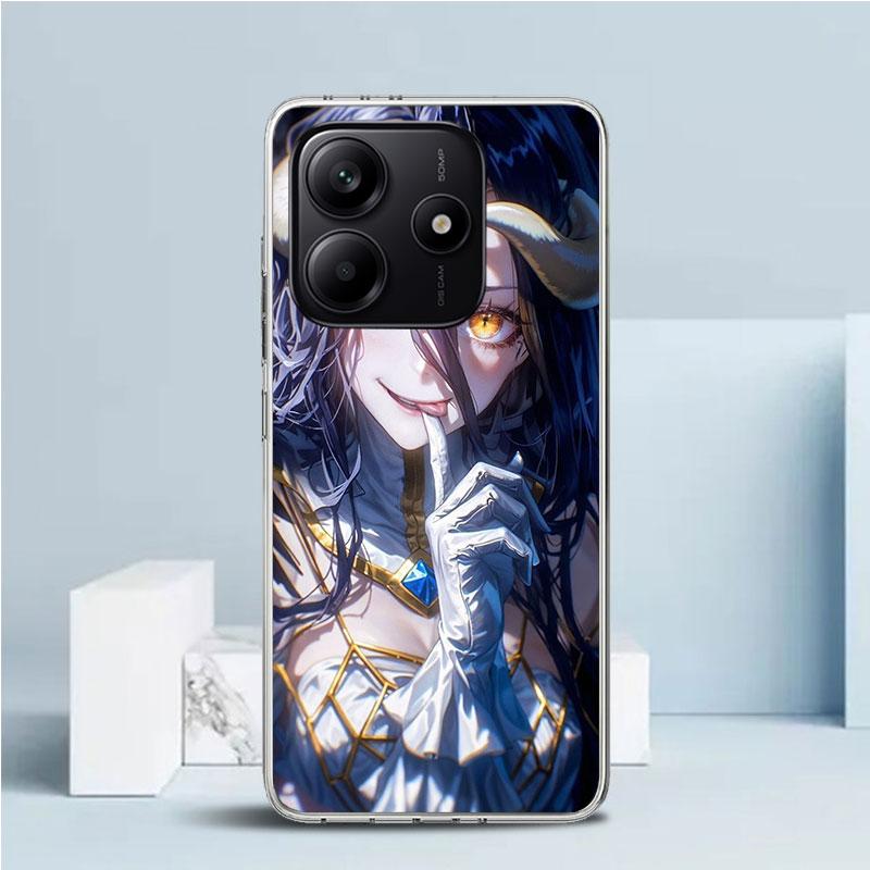 Albedo Overlord Anime Phone Case For Xiaomi Redmi Note 15 14 14S 13 12S 12 Pro Plus 11S 11 11T 11E 10S 10 + Soft TPU Back Cover