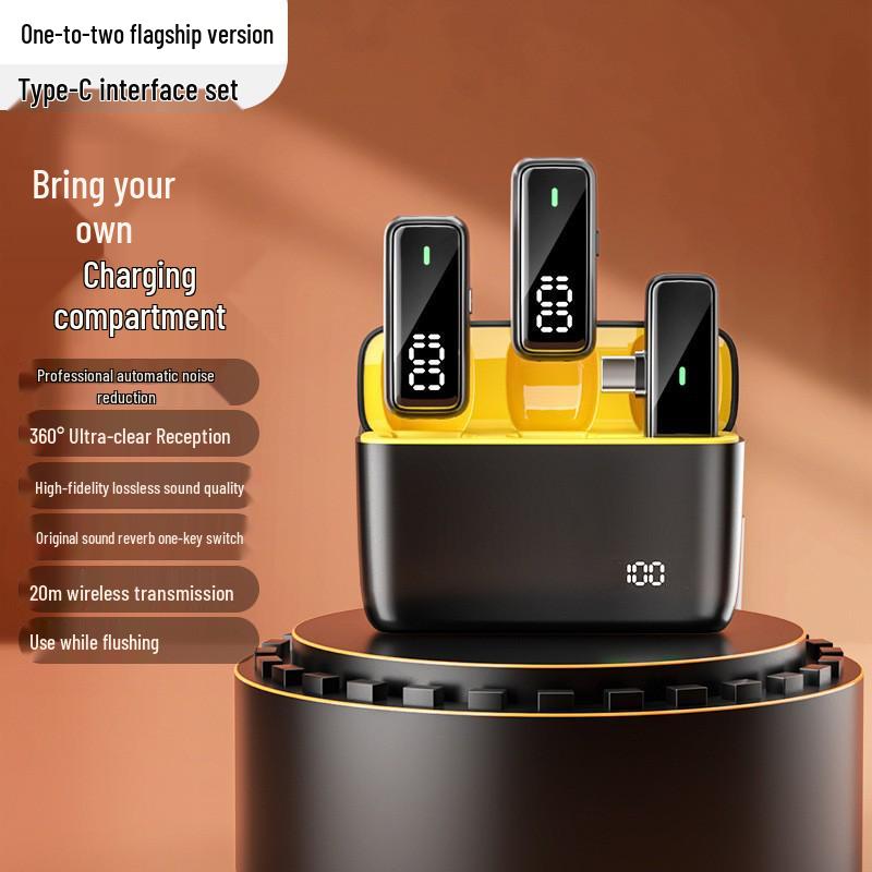 K6 Pro Wireless Lavalier Microphone with Noise Reduction for Mobile and Outdoor Use