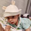 Newborn Boys Girls Bucket Hat Summer Kids Toddler Panama Cap 0 To 12 Months Soft Cotton Baby Sun Hat With Ears Cute Bunny