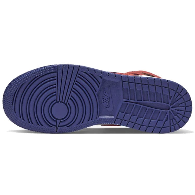 Jordan 1 Mid Rush Blue University Red GS BQ6931-146