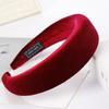 Thick Velvet Headband Hair Bands For Women Hair Accessories Plastic Padded Hairbands Retro Headwear Comfortable Head Hoop 4CM