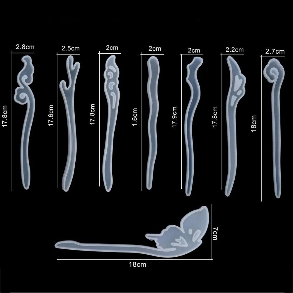 Stick Mould Jewelry Making Tools DIY Craft Supplies Hair Stick Resin Mold Casting Silicone Mold