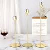 3Pcs Creative Cup Metal Candle Holders Rust-proof Wedding Candle Stand  Living Room
