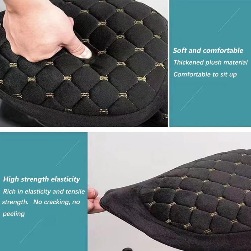 3Pcs/Set Electric Bicycle Seat Cover Battery Car Bicycle Universal Seat Cover Protective Cover Soft, Comfortable, &Thick