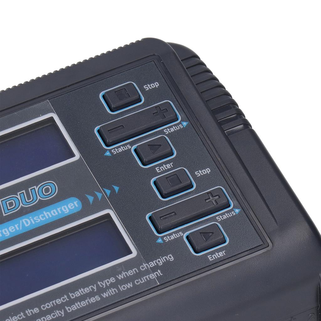 Lipo Battery Charger Dual Lipo Charger RC Aircraft Battery Charger Balance Charger Discharge for LiPo Li Ion LiFe NiCd NiMH UK Plug 100‑240V