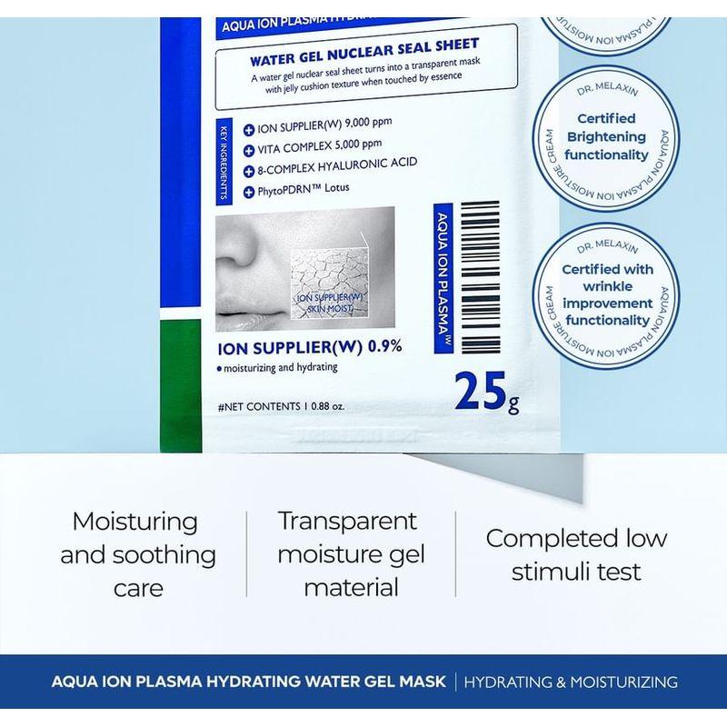 Dr.Melaxin Set Maschera Viso Idratante Gel all'Acqua Plasma Ionica