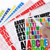 English Letter Stickers 0.5+1+1.5 Inch Scrapbook Holiday Greeting Card Decorative Handbook Letter Stickers