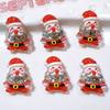 10Pcs New Cute Resin Cartoon Shining Christmas Collection Series Flat Back Scrapbooking DIY Jewelry Craft Decoration Accessories