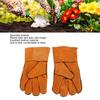 1 Pair of Garden Safety Gloves Soft Stab Wear Resistant Protective for Work Mid Length Yellow